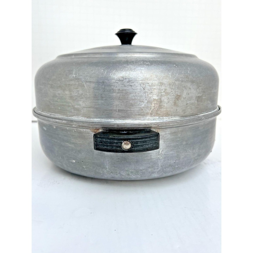 Dutch Oven Stock Pot Aluminum Lid Rack Steamer Insert Large Vintage Kitchen Cook - Picture 6 of 9